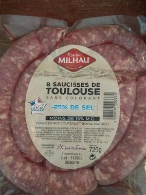 Saucisses de Toulouse -25%sel //-15%MG - نتاج - fr