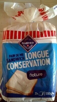Pain de Mie Sandwich nature Longue Conservation (14 tranches) - Produit