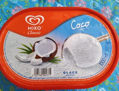 Glace Coco - Tableau nutritionnel