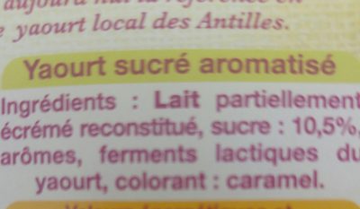 Yaourt Aromatisé Ferme - Ingredients - fr