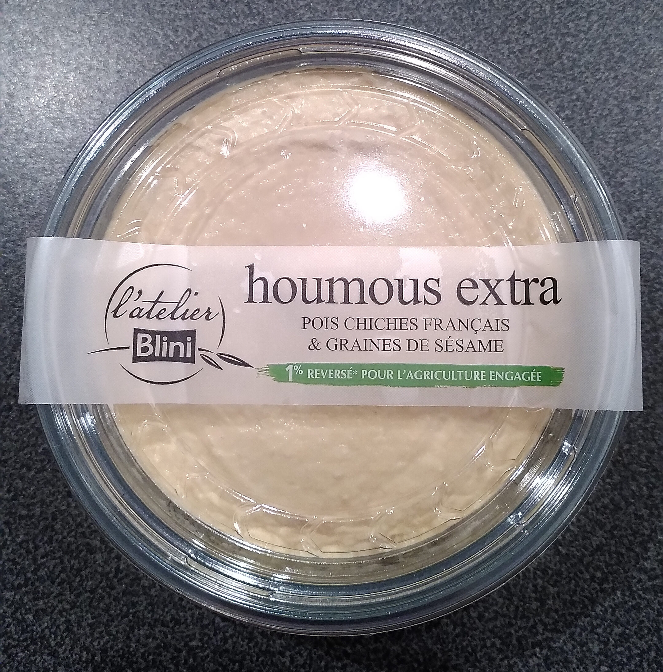 Houmous extra - Pois chiches français & graines de sésame - Produit