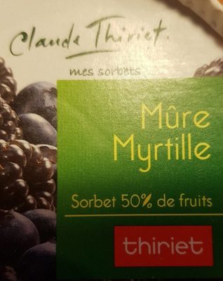 Sorbet mûre myrtille - Produit