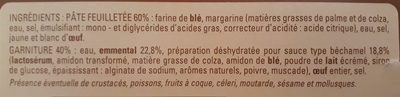 Feuilleté fromage - Ingredients - fr