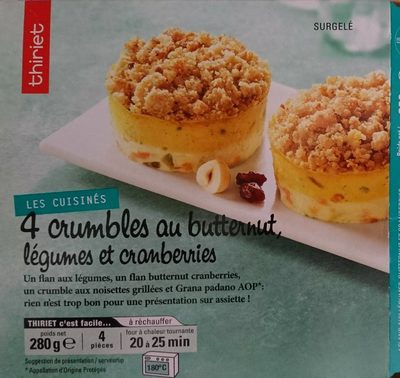 4 crumbles au butternut légumes et cranberries - Product - fr