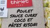 Poulet sauce curry coco et pâtes risoni - Producto