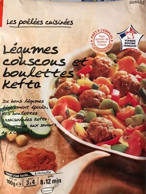 Légumes couscous et boulettes kefta - Produit