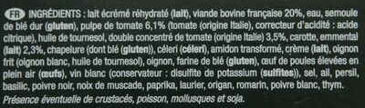 Cannelloni à la bolognaise - Ingrediënten - fr