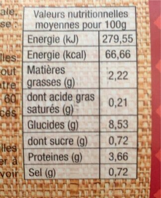 Lentilles cuisinées à la créole - 800 g - Royal Bourbon - Nutrition facts - fr