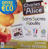 Compote Pommes Poires Williams 4x100g promo - Product