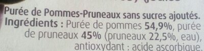 Pommes Pruneaux - Ingredients - fr