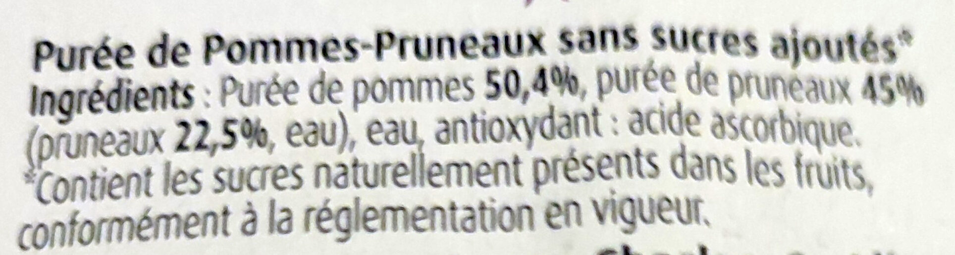 Pommes pruneaux - Ingredients - fr