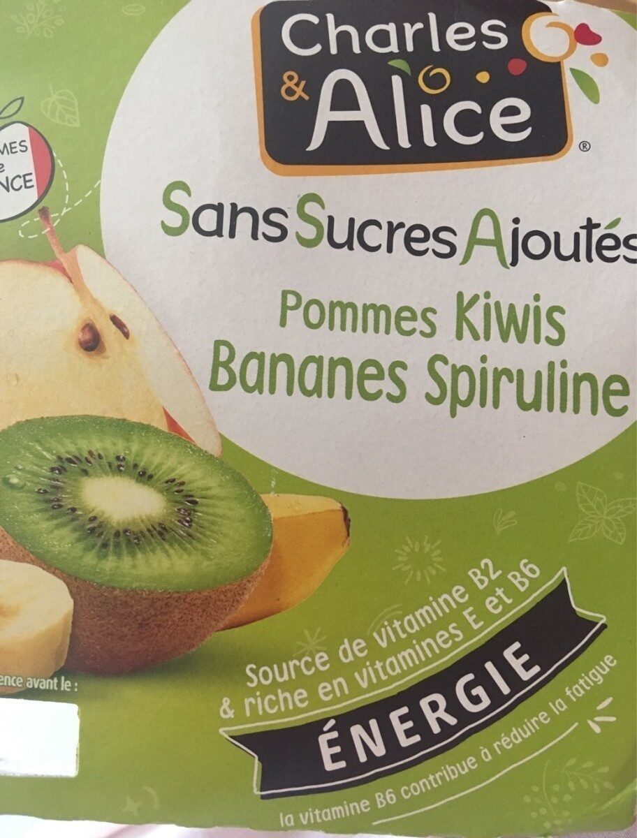 Pommes Kiwis Bananes Spiruline - Product - fr