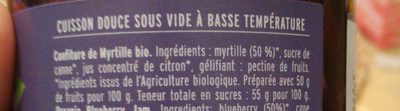 Myrtille Confiture Extra - Ingrediënten - fr