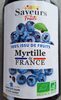 100% issu de fruits myrtille - Product