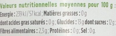 Purée De Pomme Myrtille - Información nutricional - fr