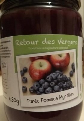 Purée pommes myrtilles - Product - fr