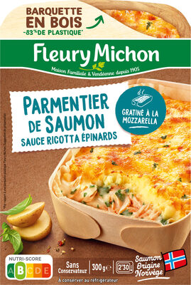 Parmentier de Saumon sauce ricotta et épinards - Produit