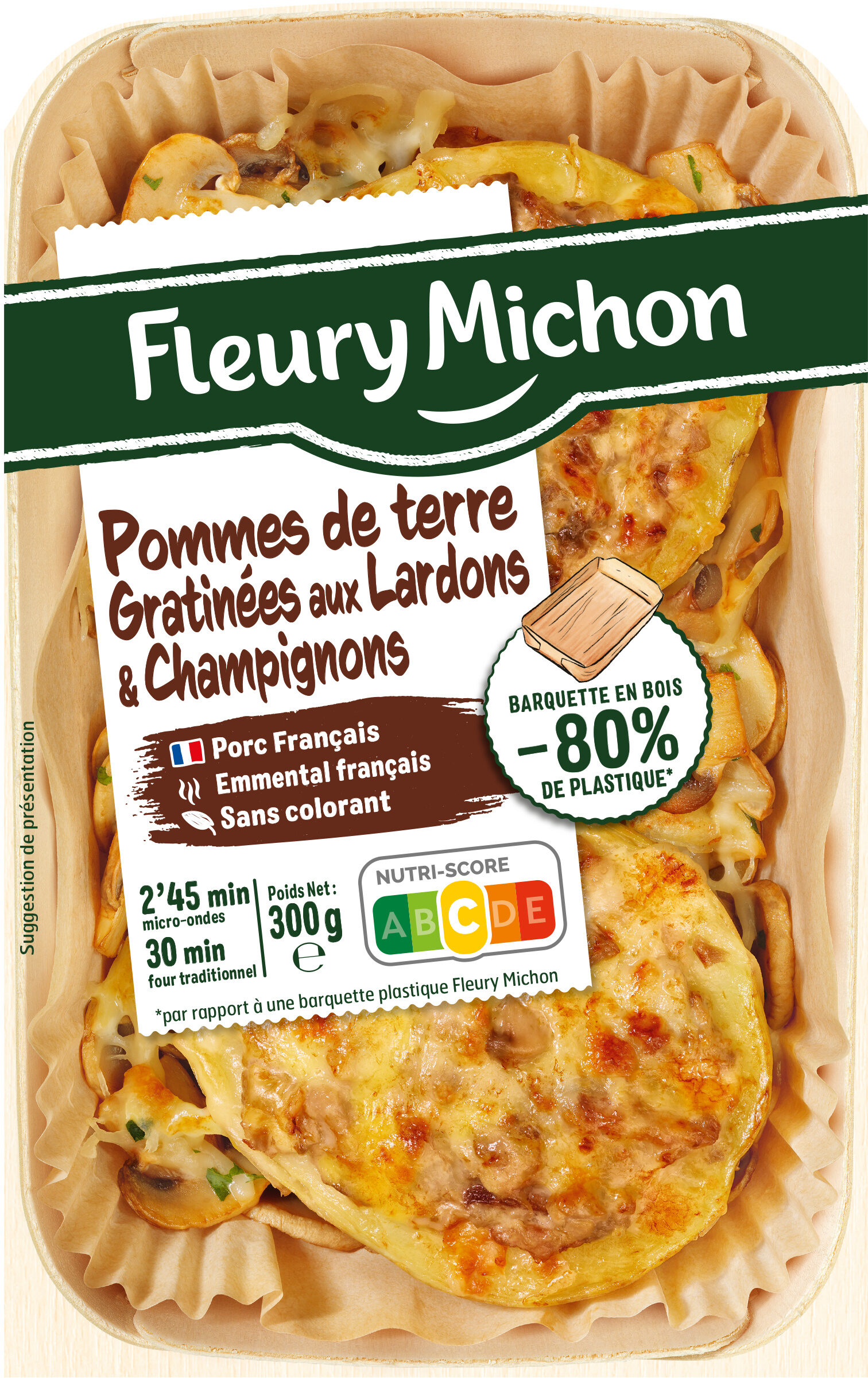 Pommes de terre gratinées aux lardons et champignons - Producto - fr