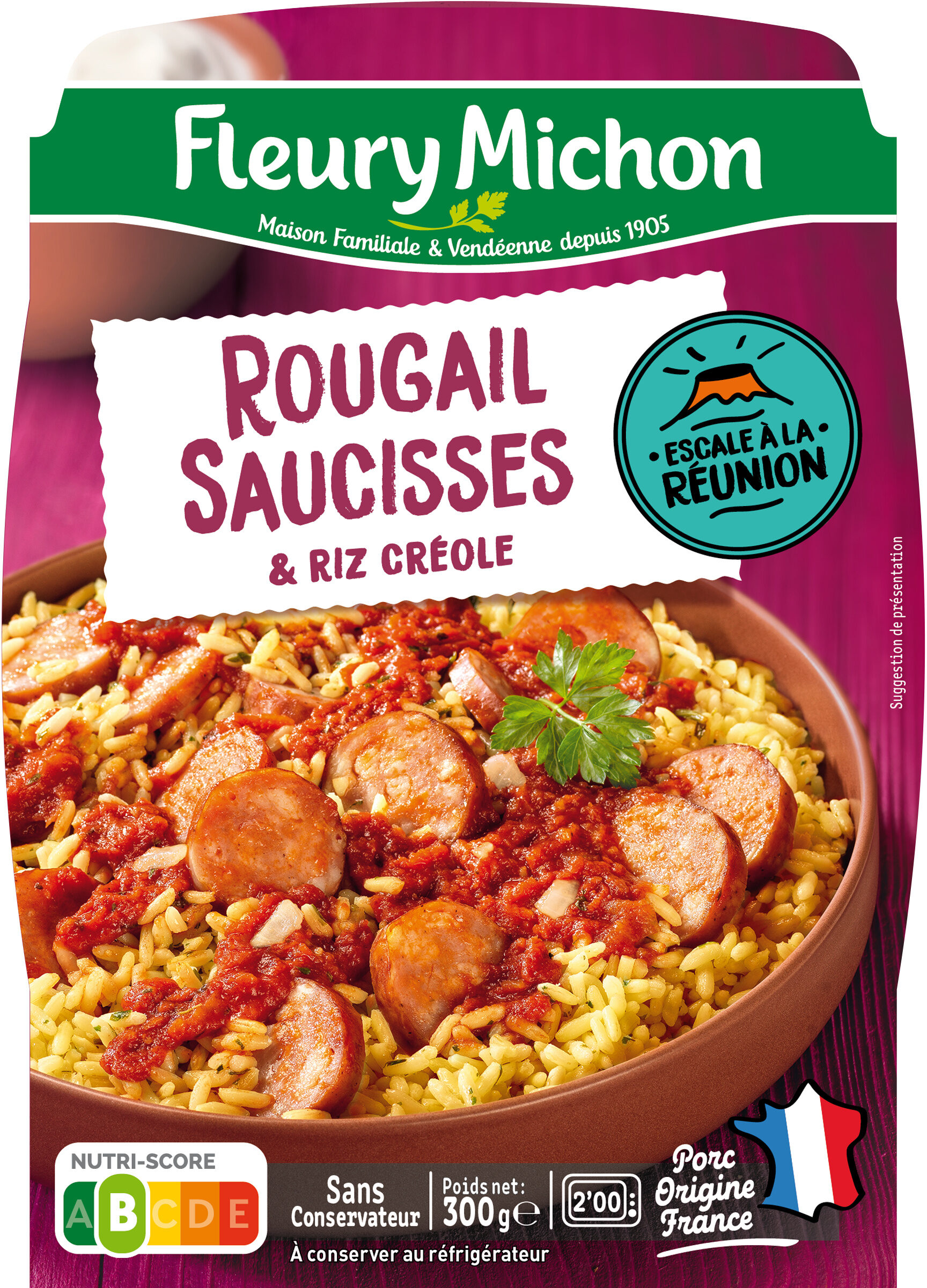 Le Rougail Saucisse et son riz créole - Product - fr