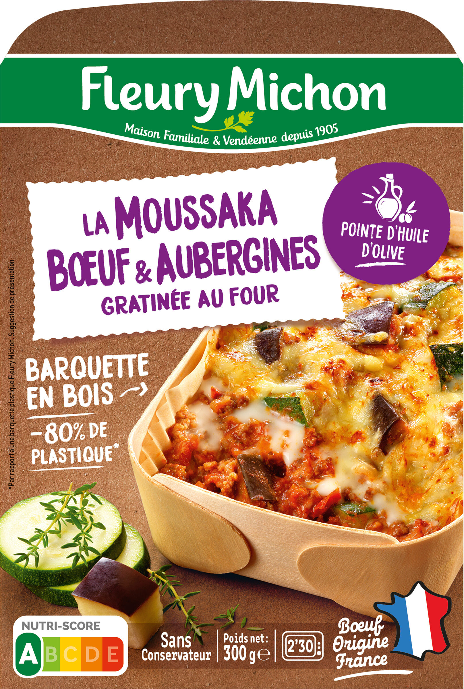 La Moussaka Boeuf & Aubergines avec une touche de menthe douce - Produit