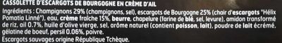 Escargots de Bourgogne en Crème d'Ail - Ingredienser - fr