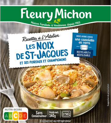 Les noix de ST-Jacques et ses poireaux et champignons - Produkt - fr