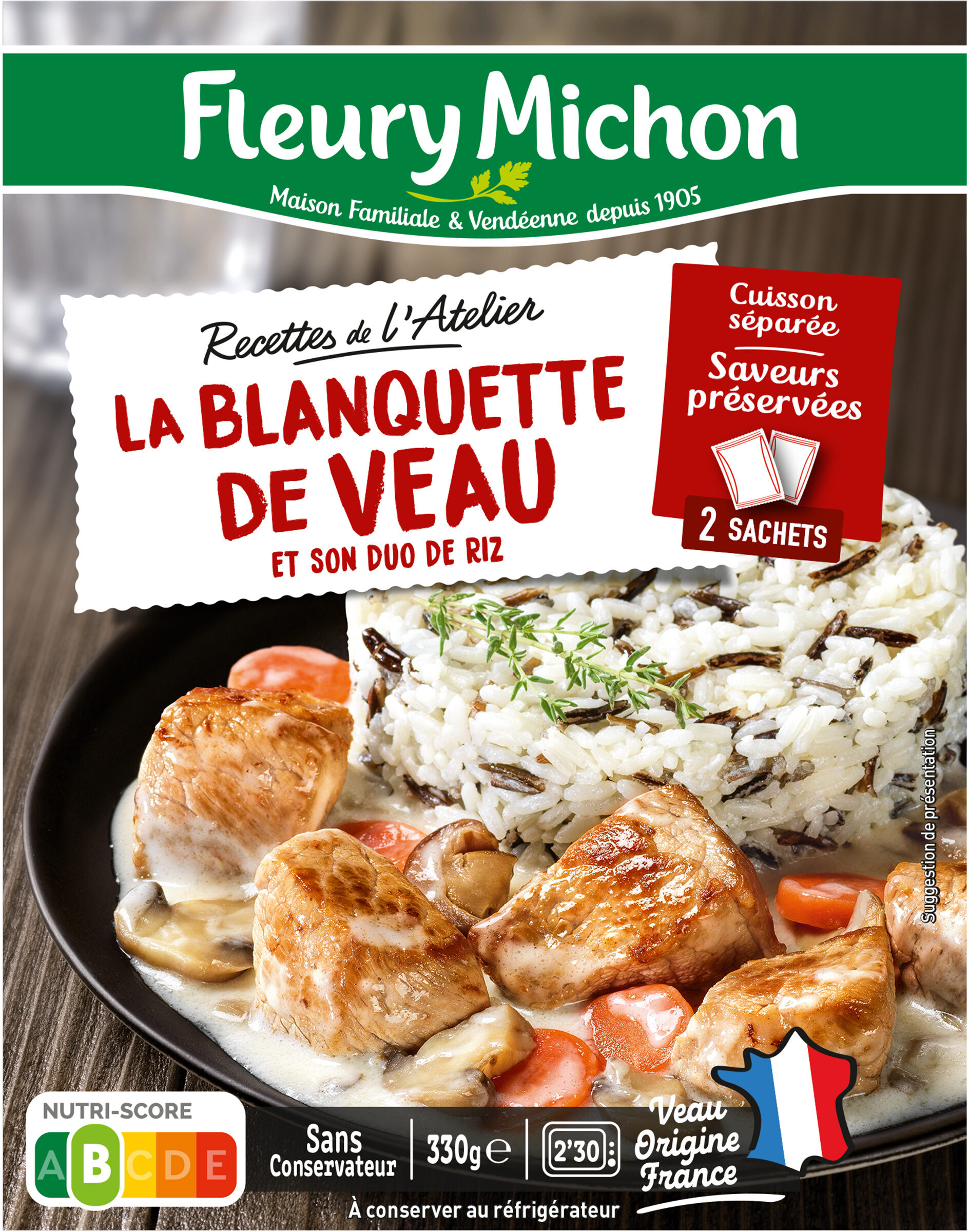 La Blanquette de Veau et son duo de riz - Product - fr