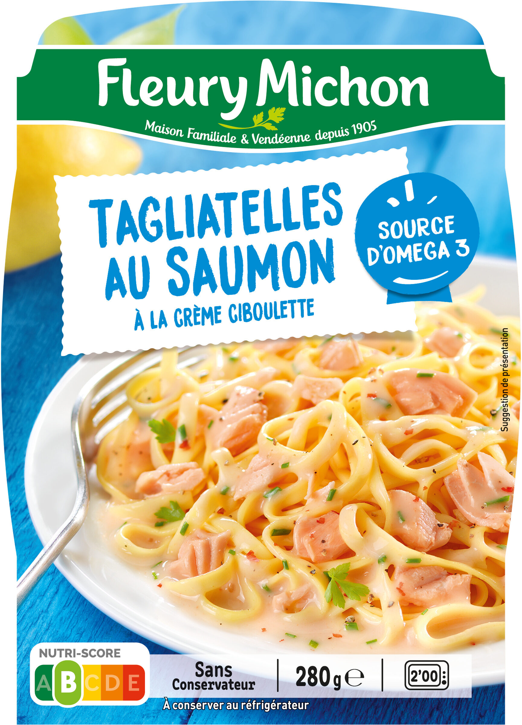 Tagliatelles au saumon à la crème ciboulette - Produkt - fr