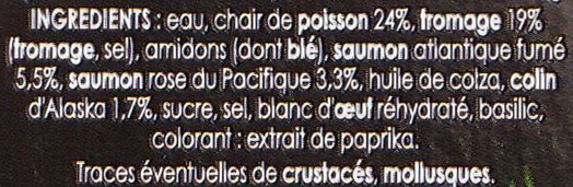 le Gourmand Saumon (14 Bâtonnets) - Ingrediënten - fr