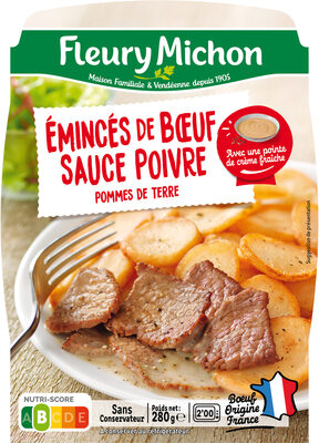 Emincés de boeuf sauce poivre & pommes de terre - 产品 - fr
