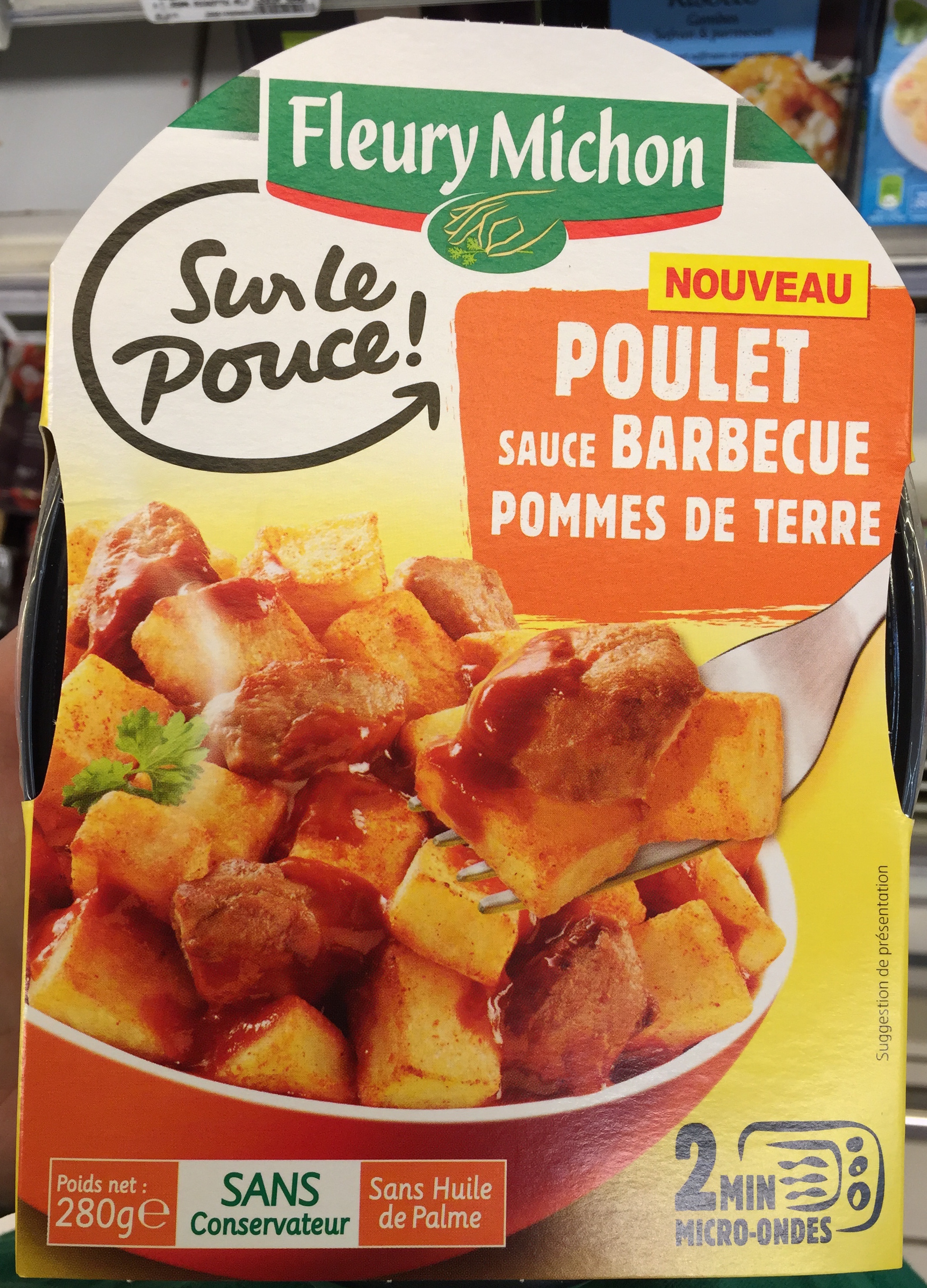 Sur le Pouce! Poulet sauce Barbecue Pommes de terre - Product - fr