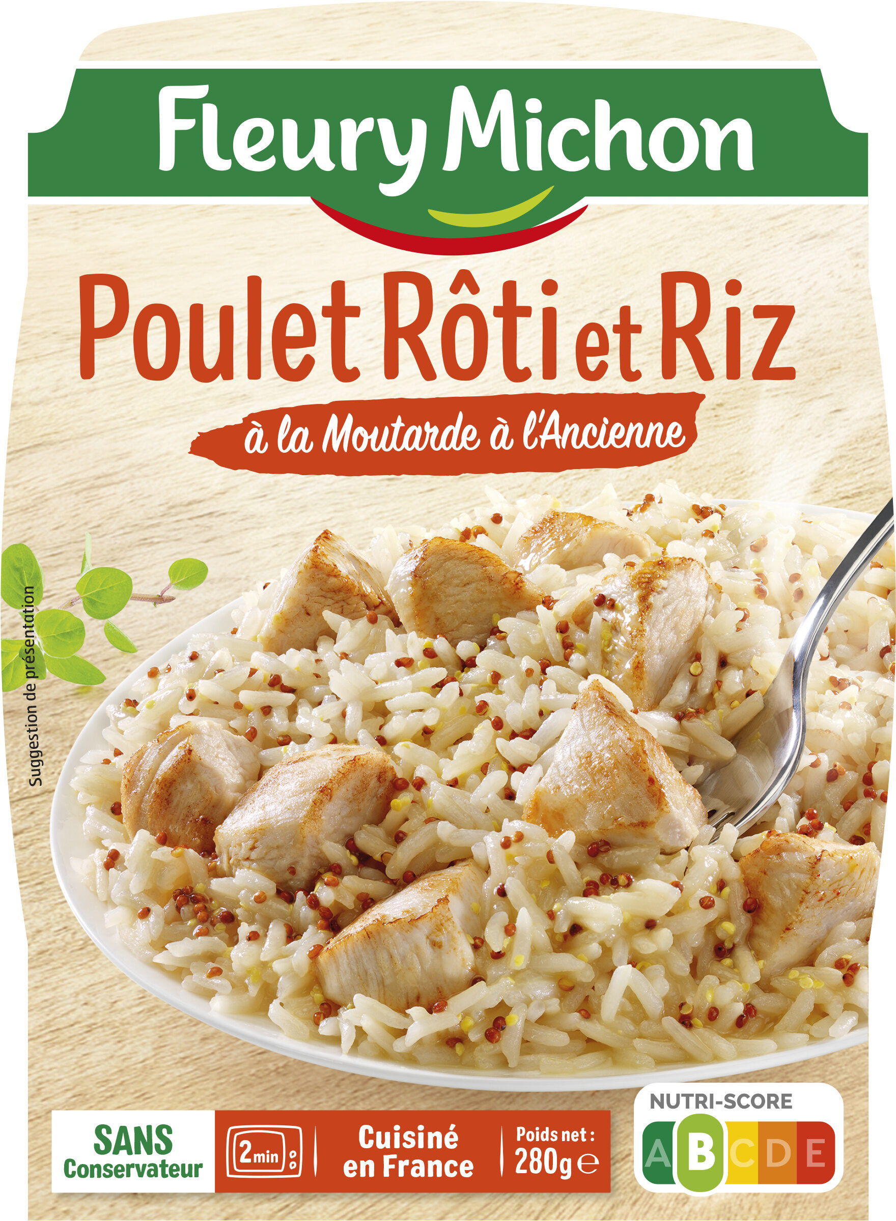 Poulet Rôti et Riz à la Moutarde à l'Ancienne - Produkt - fr
