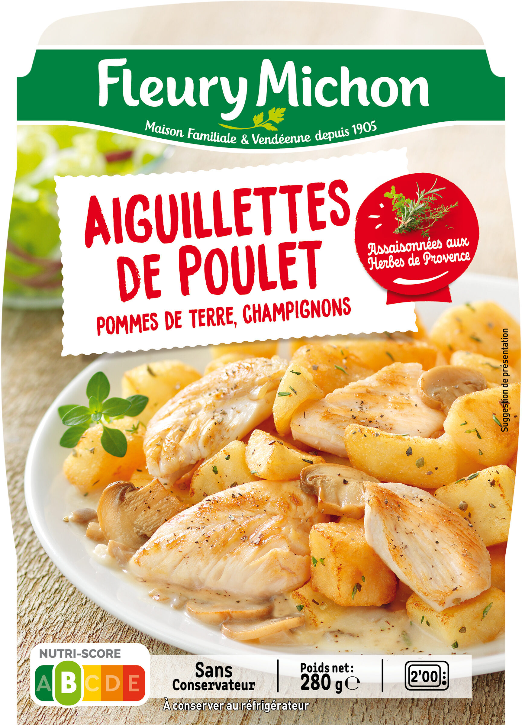 Les aiguillettes de poulet et ses pommes de terre champignons - Producto - fr