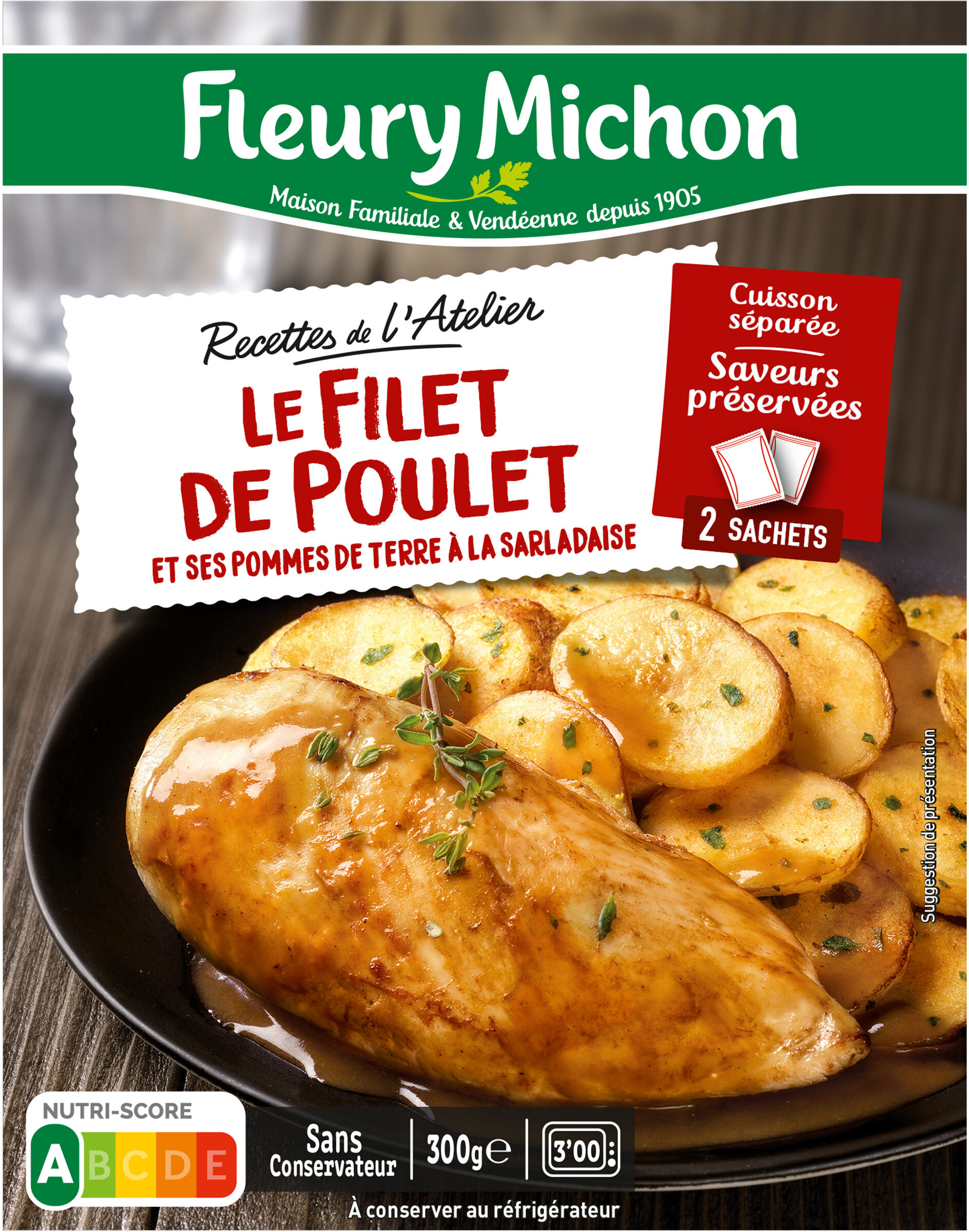 Le Filet de Poulet et ses Pommes de Terre à la Sarladaise - Produkt - fr