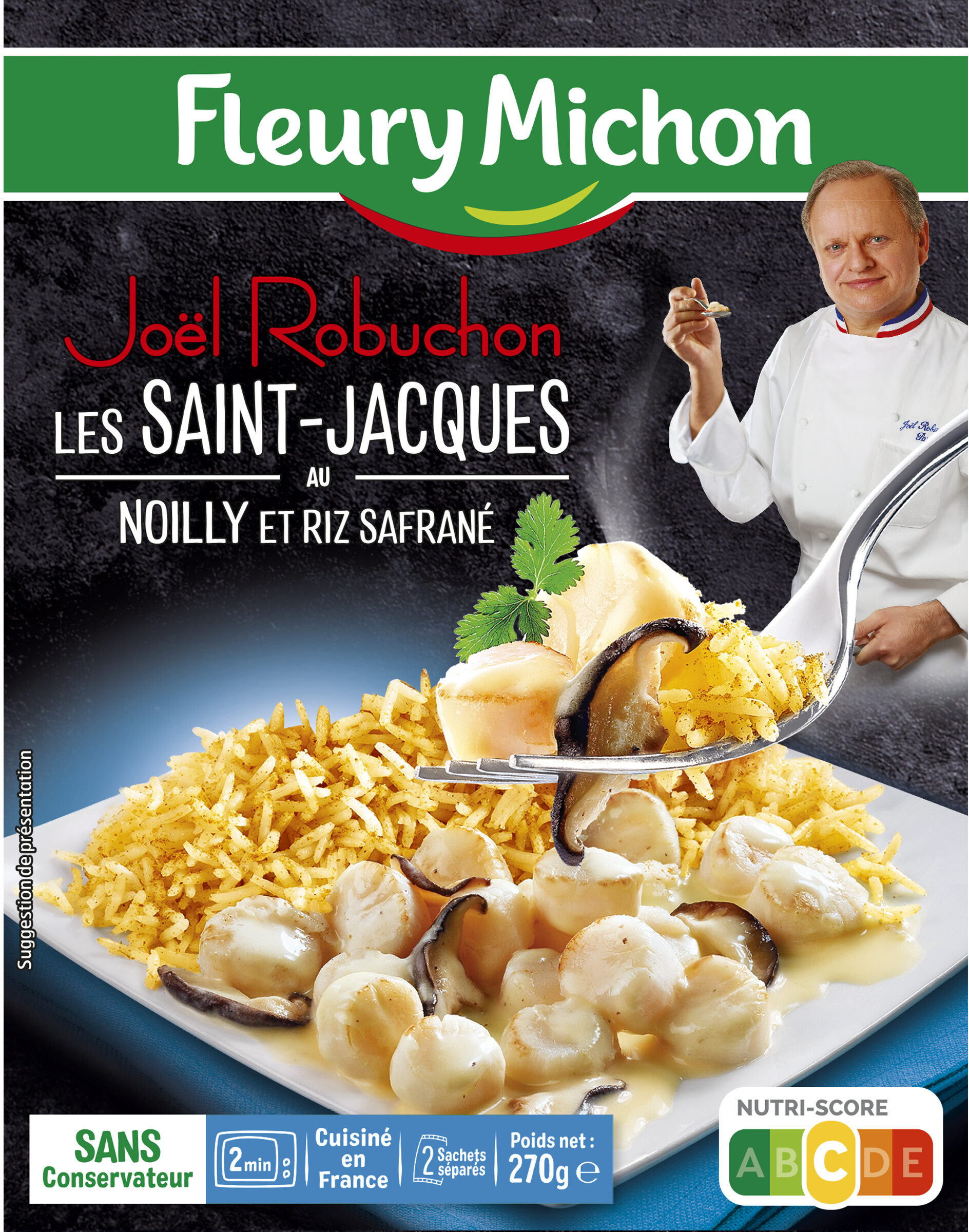Les Saint-Jacques au Noilly et riz safrané - Product - fr