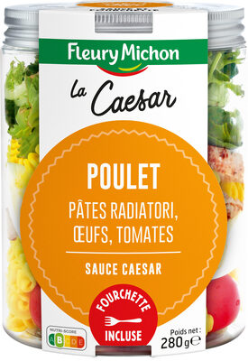 SALAD JAR - La Caesar - Poulet, pâtes radiatori, oeufs, tomates, sauce Caesar - Produit