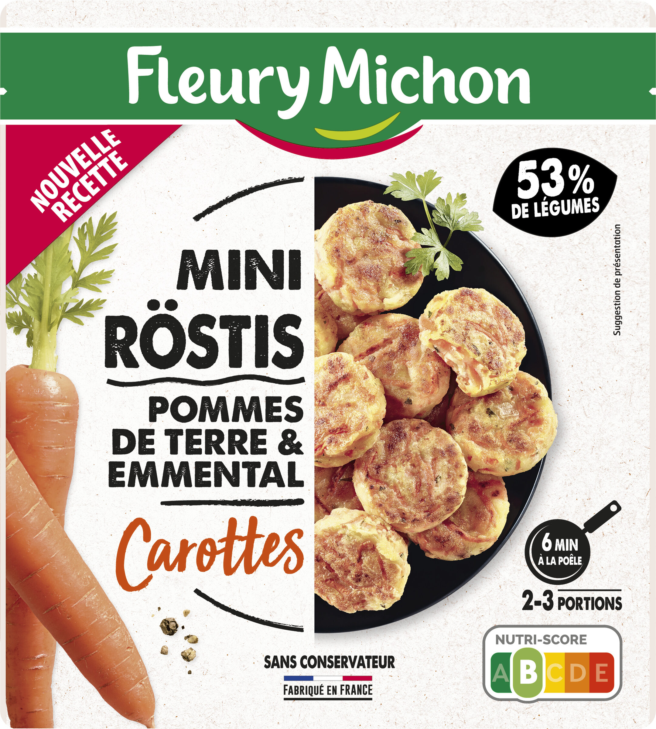 Mini-Röstis pommes de terre & emmental carottes - Product - fr