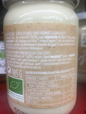 Sauce vegan - Ingrédients