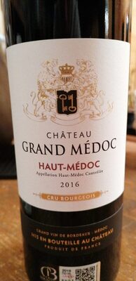 Château grand médoc 2016 - Product - fr