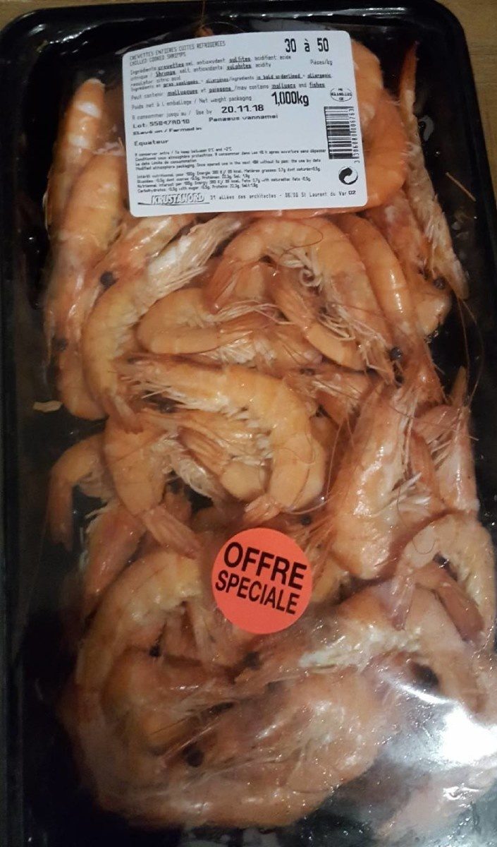 Crevettes entières cuites réfrigérées - Product - fr
