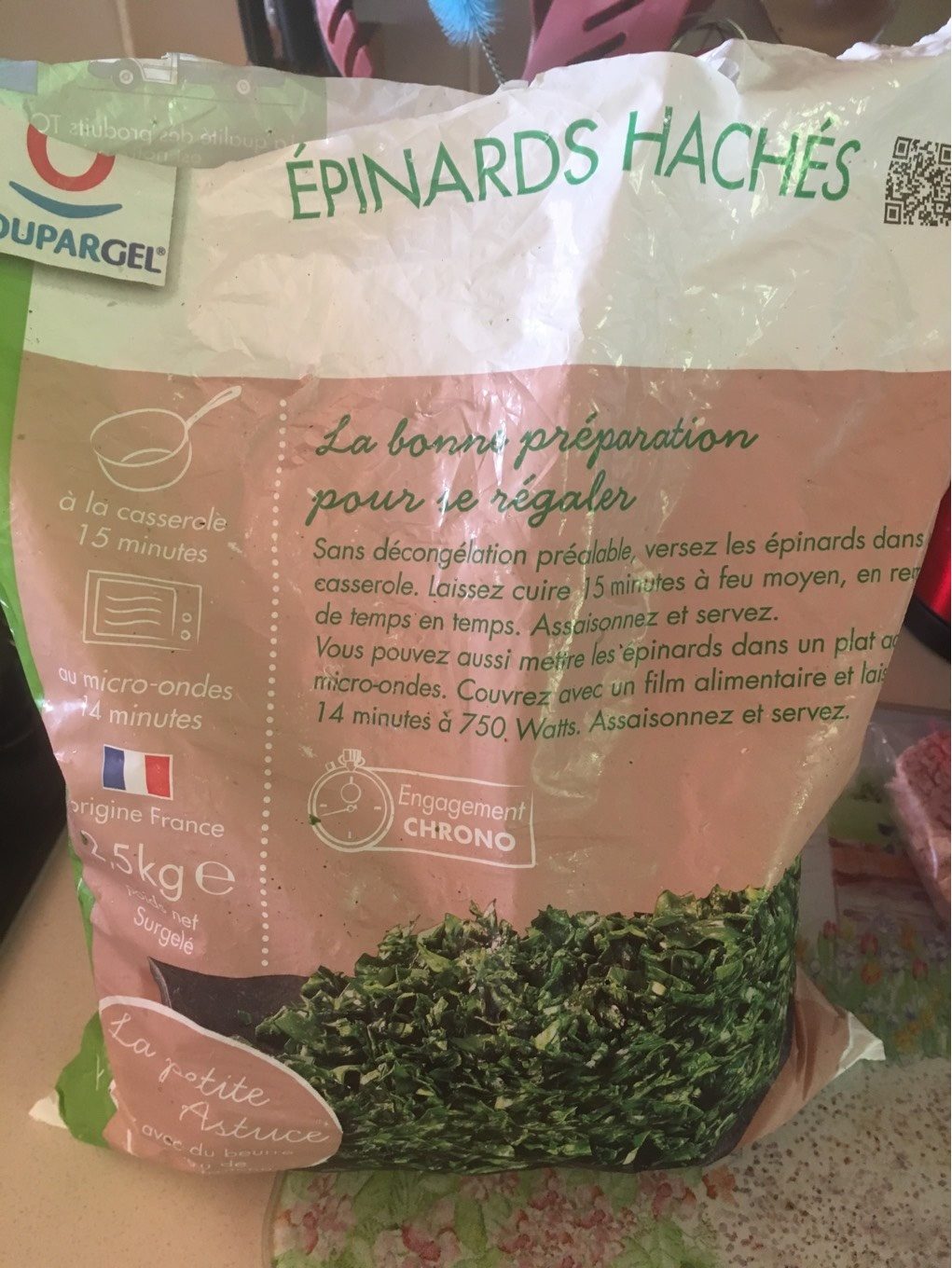 Epinards hachés - Product - fr