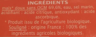 Maïs doux - Ingredients - fr