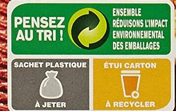 Lentilles corail - Instruction de recyclage et/ou informations d'emballage