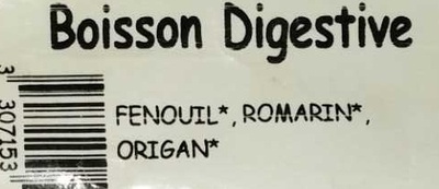 Boisson digestive - Ingredients - fr