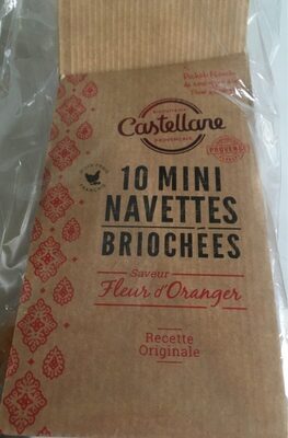 10 Mini Navettes briochées saveur fleur d'oranger - Product