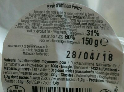Poivre - Ingredients - fr