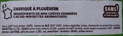 crêpes goût choco-noisette - Zutaten - fr