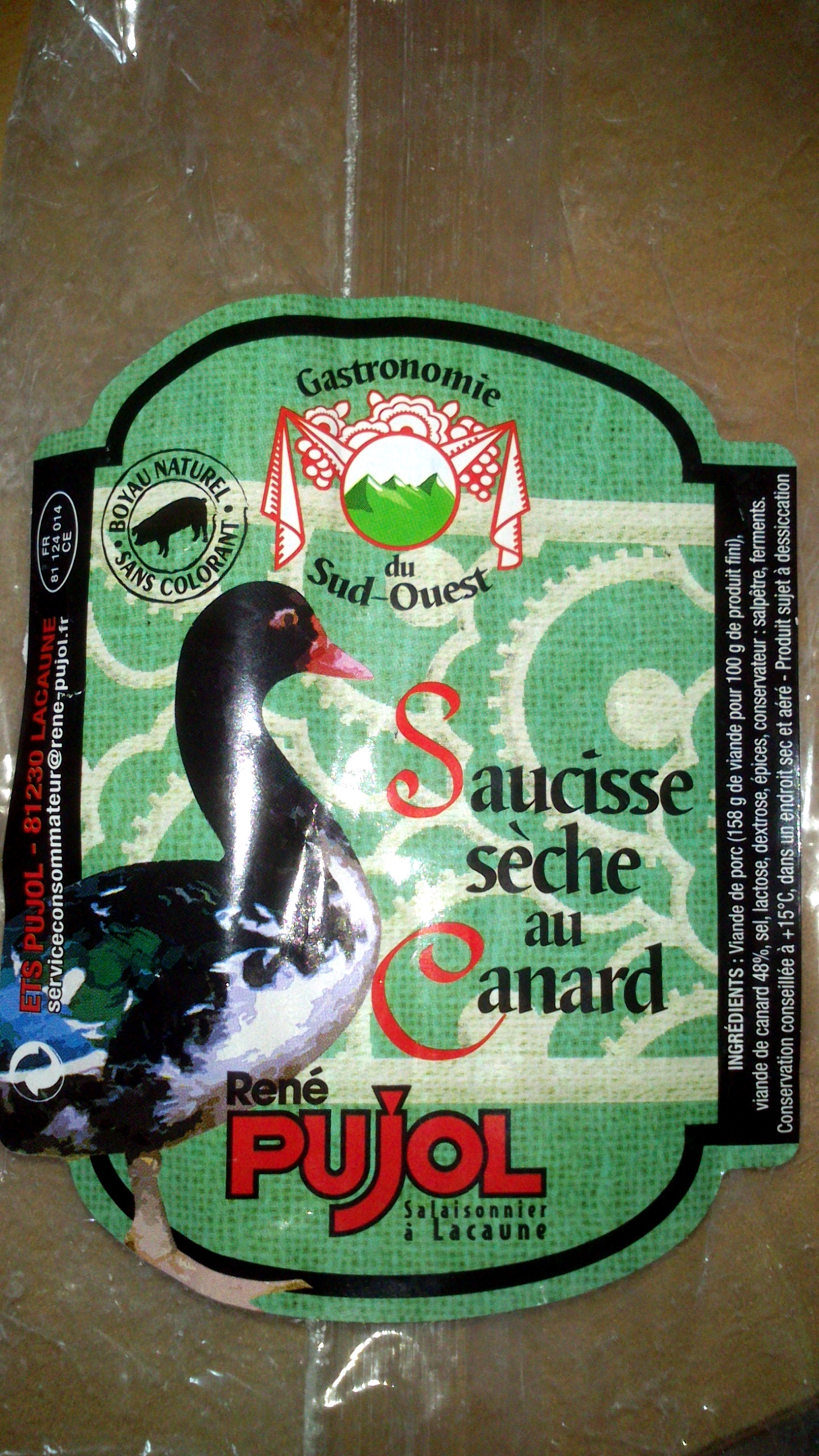 Saucisse sèche au canard - Product - fr