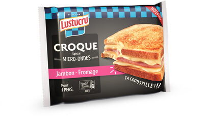 Lustucru croque-monsieur spécial micro-ondes jambon fromage 145g - Prodotto - fr