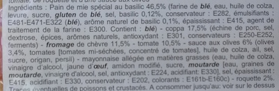 L'Authentique Coppa Tomate Chèvre Roquette Sauce olives - Ingredients - fr